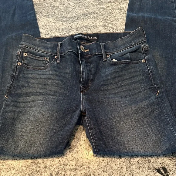 Express Dark Blue Skinny Jeans - Picture 5 of 5